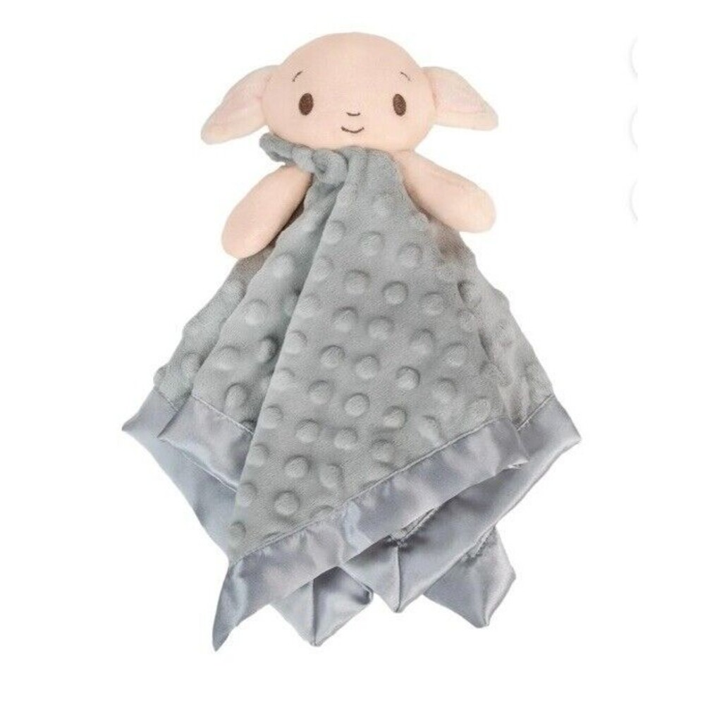 Kids Preferred Plush DOBBY Harry Potter Baby Lovey Security Blanket Gray New